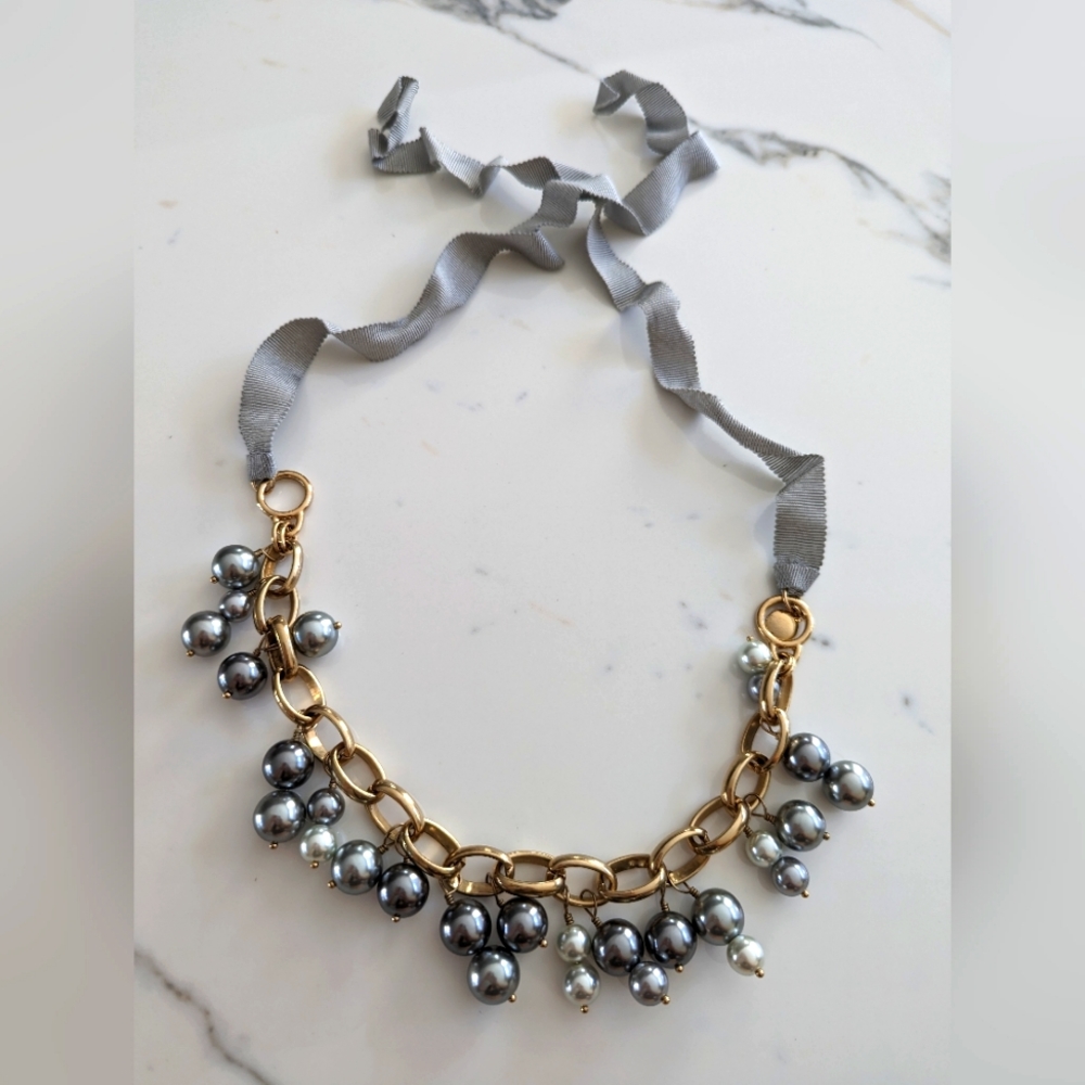 Beaded statement necklace